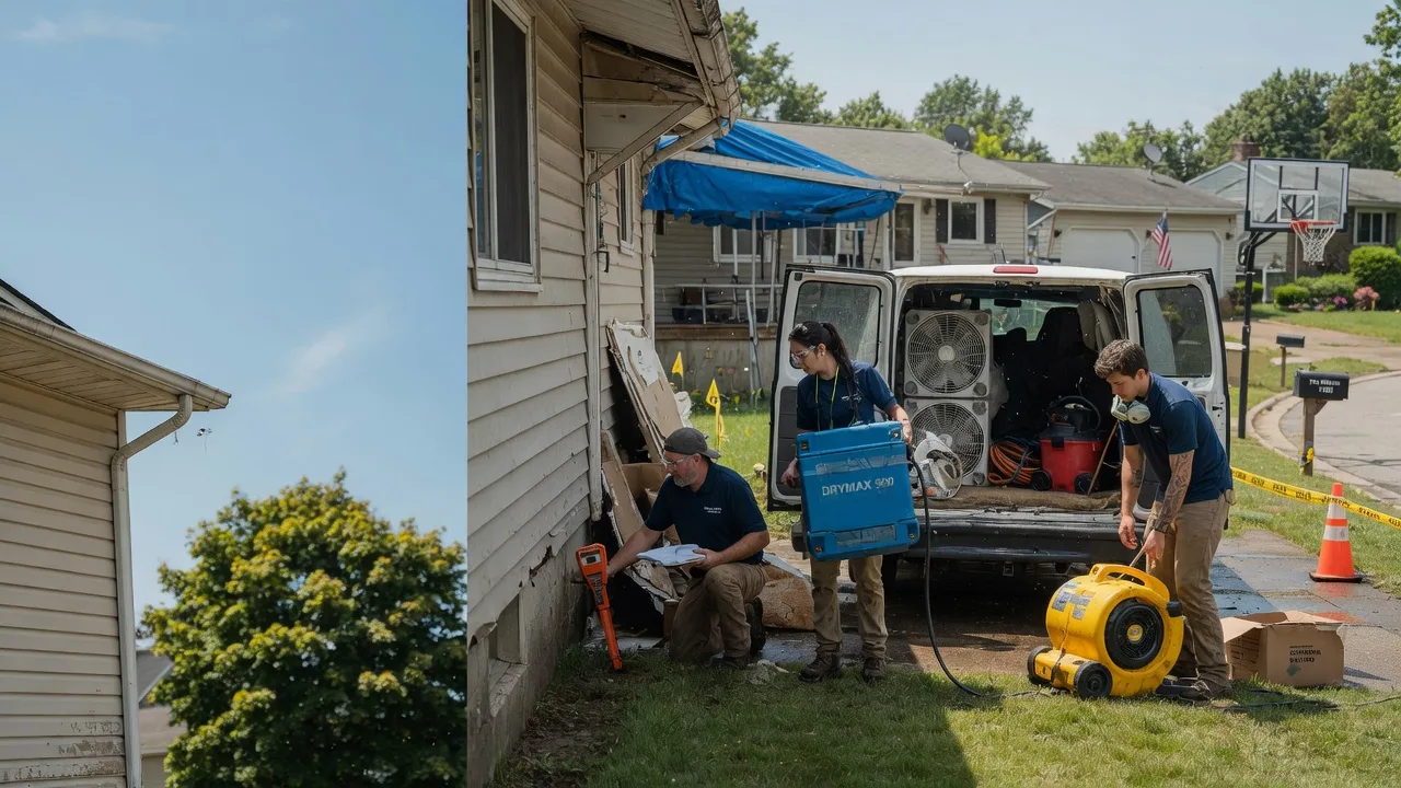 Ceiling Leak Cleanup in Maryville, IL near me